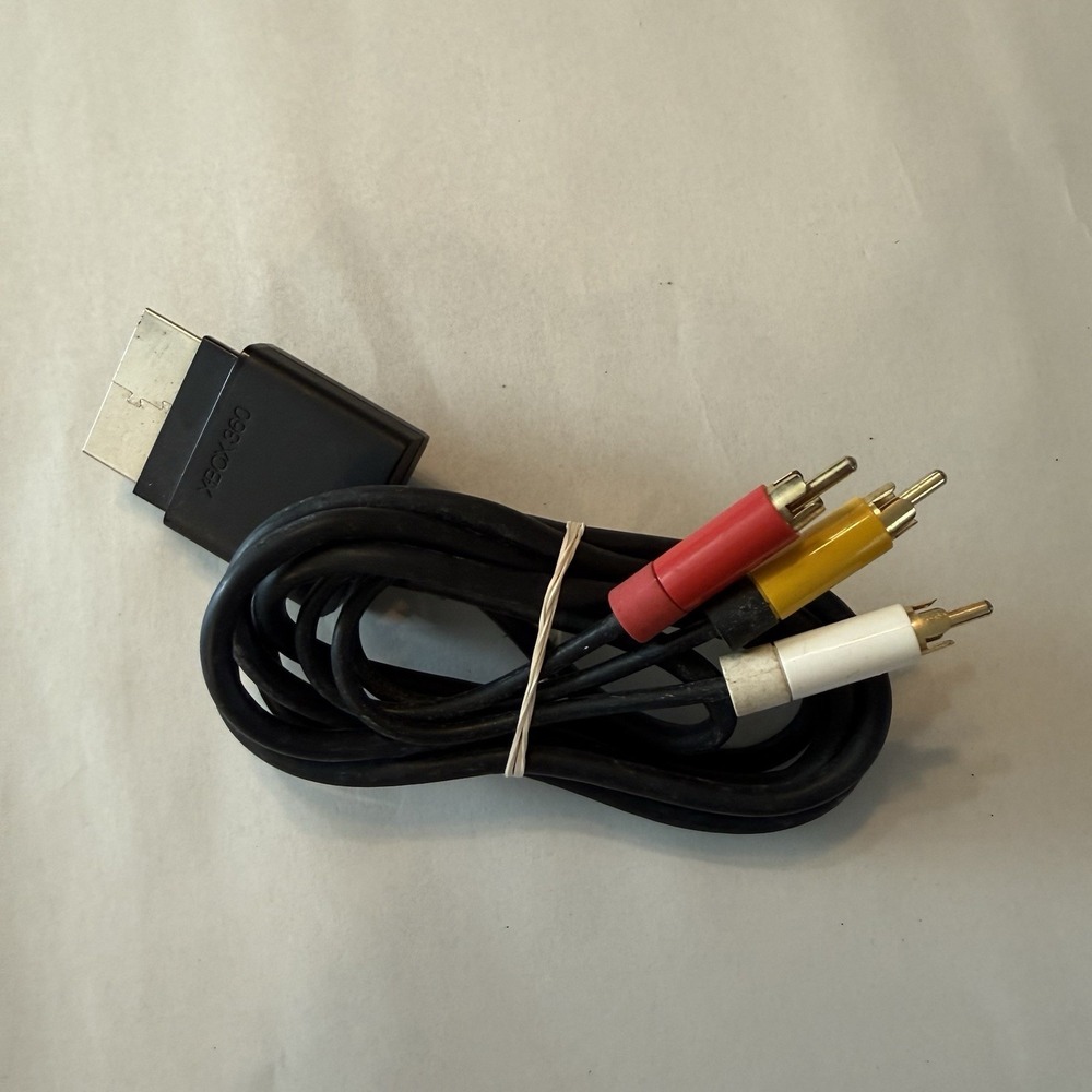 Genuine Official OEM Microsoft XBOX 360 Composite AV Cable X821376-001 Tested
